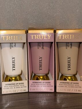 Bundle of 3 TRULY Hydrating Lip Gloss Retails $29 each BNIB Not Used or Swatched